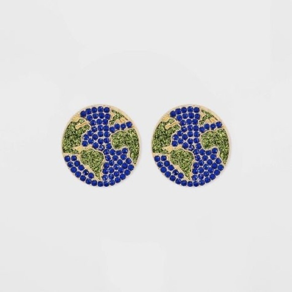 4/$20 Baublebar Globetrotter Shoot for the Stars World Globe Earrings Sugarfix - Picture 2 of 6